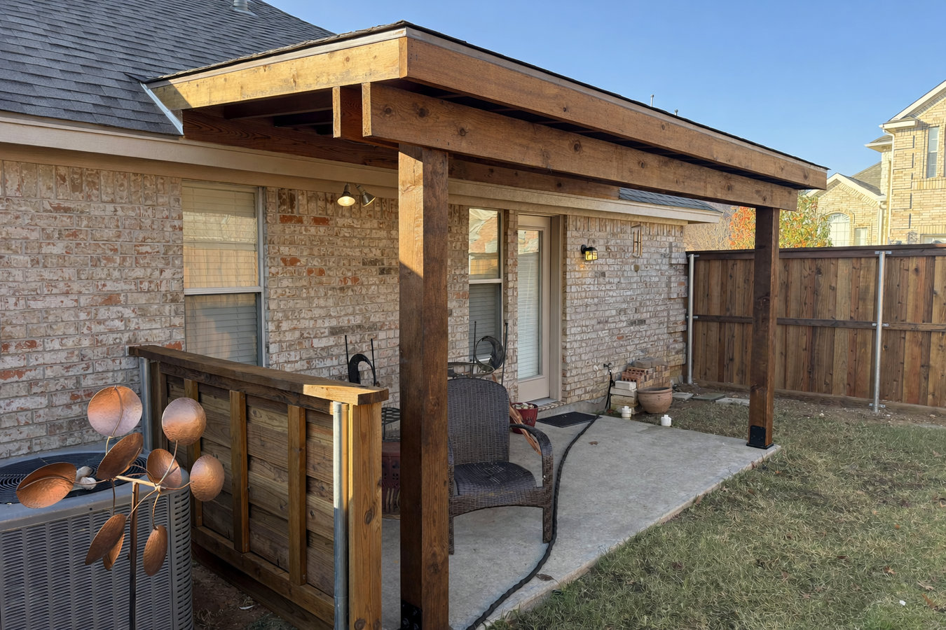 Patio cover installation in La Habra, CA